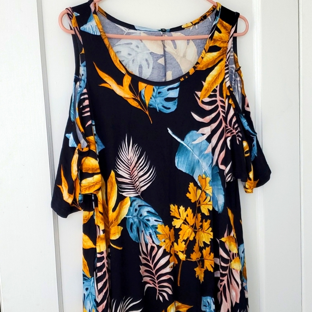 Women's casual short sleeve off shoulder summer dress